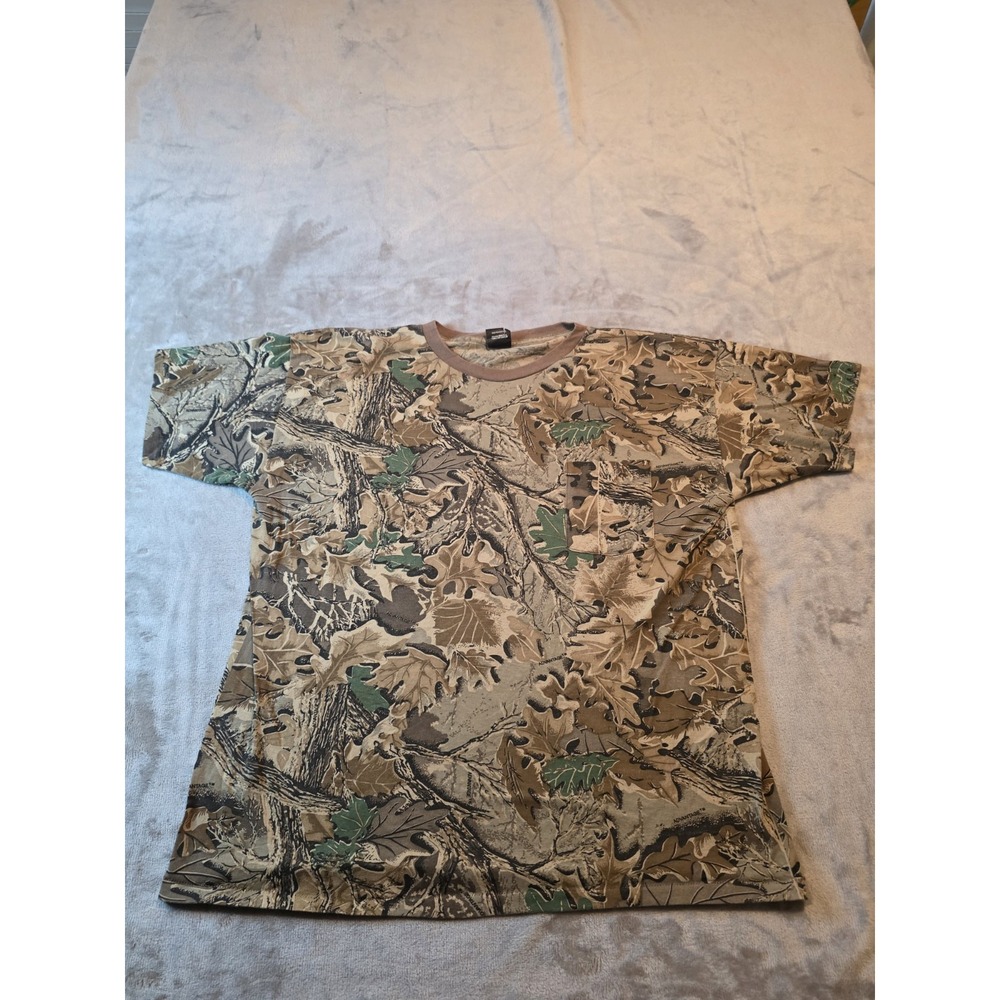 Ace Sportswear Advantage T Shirt Mens XL Timber Camo Hunting USA Made